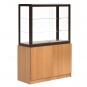 Vitrine, mit Unterschrank, 180 cm hoch, 120x50 cm (B/T), 